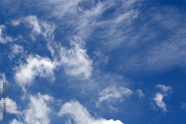 Fototapeta blue sky with clouds