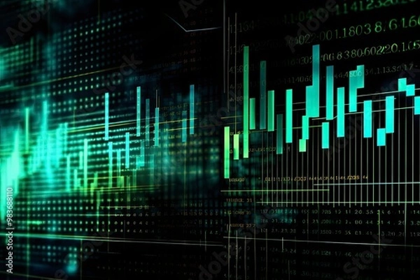 Obraz Abstract Finance Wallpaper Background


