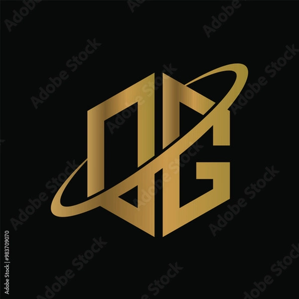 Obraz DG Logo Design Vector Design 
