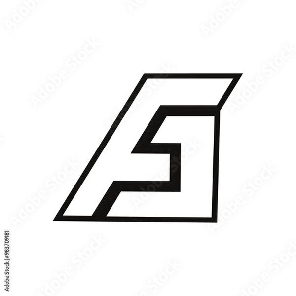 Obraz CF  Logo Design , Vector Design 