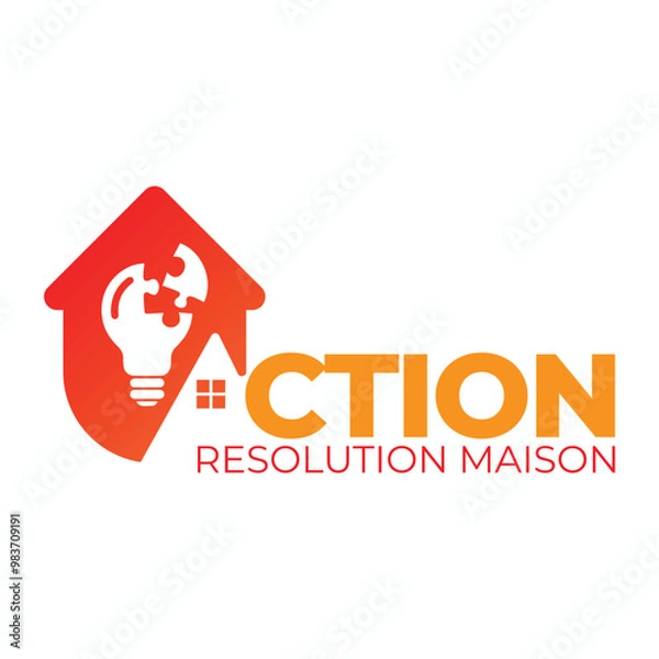 Obraz Creative idea Home Logo  Design , Vector  Vector Design 