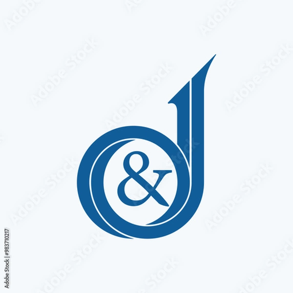 Fototapeta J&J logo Design, Vector Design 