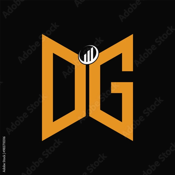 Obraz DG Real Estate Logo Design , Vector Design 