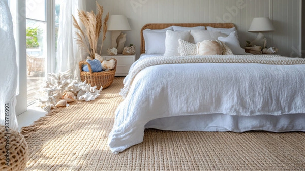 Fototapeta bed in bedroom