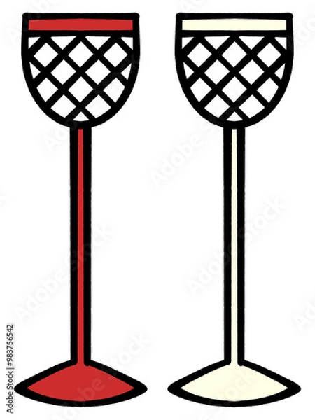 Obraz 運動会の玉入れのカゴのイラスト素材