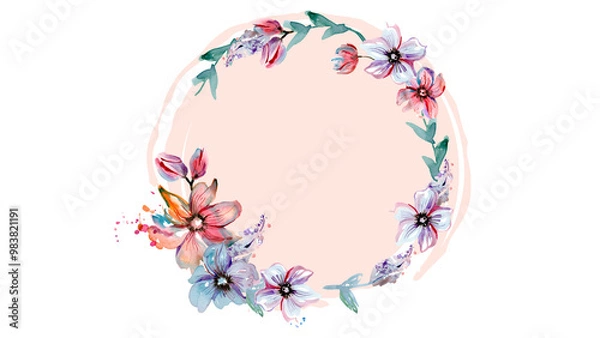 Fototapeta flower circle