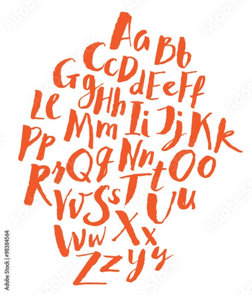 Obraz Hand written alphabet