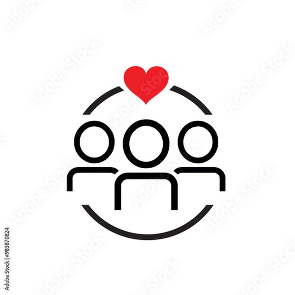 Fototapeta team report icon on white background	