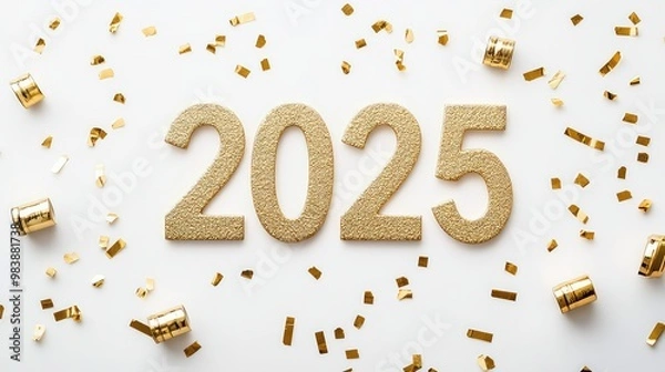 Fototapeta Happy New Year Greetings, Generaative AI