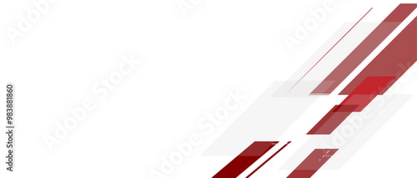 Fototapeta Abstract white, grey, red vector background, for design brochure, website, flyer.
