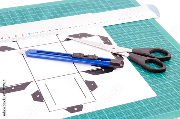 Obraz Green cutting template