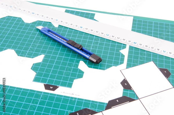 Obraz Green cutting template