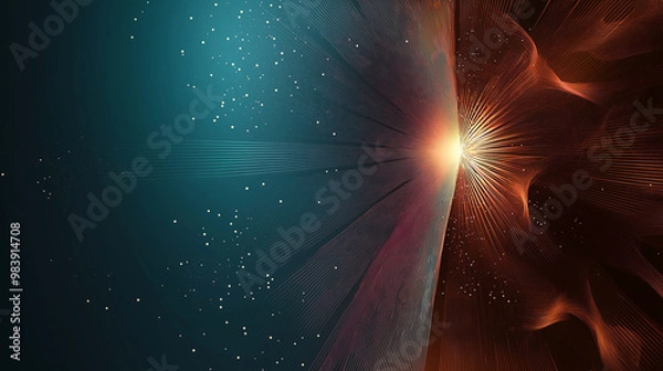 Obraz abstract light and blue background