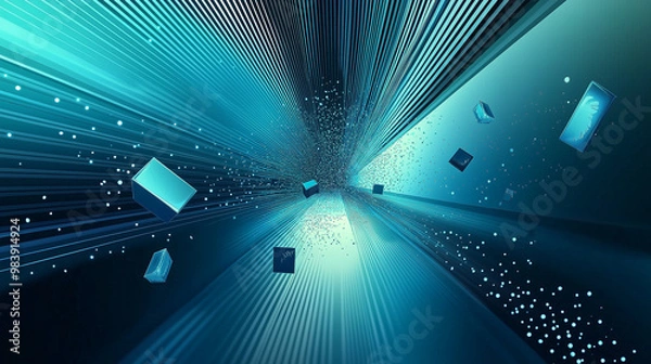 Obraz Abstract blue background