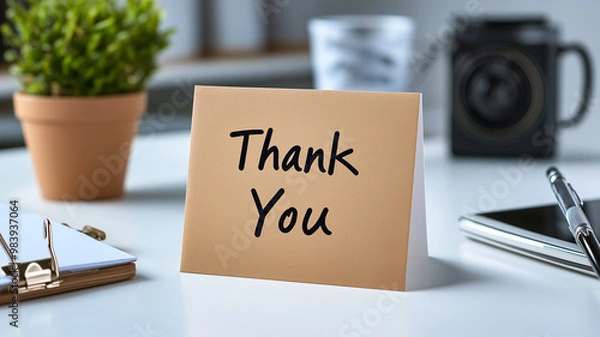 Fototapeta Thank You Card