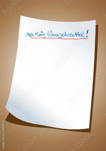 Obraz Mein Wunschzettel