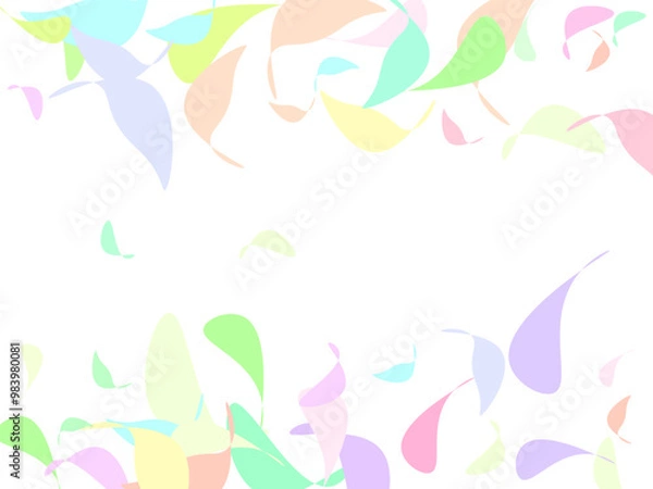 Fototapeta flock of pink butterflies isolated against a white background.  Paper cut out digital craft style. Butterfly scatter abstract gradient logo on white background.