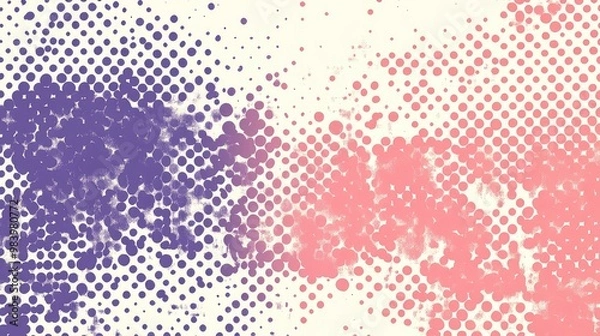 Obraz Modern Geometric Abstract Background with Blue and Purple Gradient: A Digital and Technological Design for Various Applications
