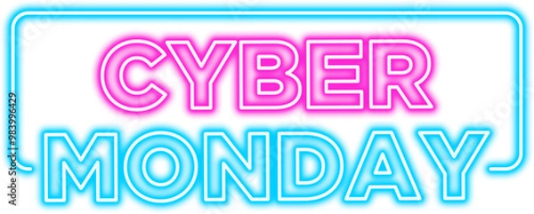 Obraz Neon Cyber Monday