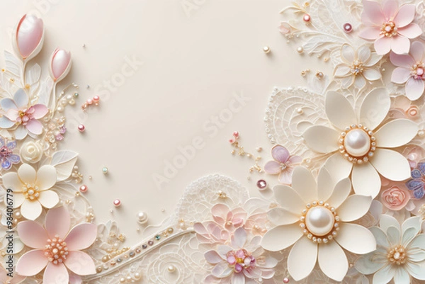 Fototapeta background with flowers