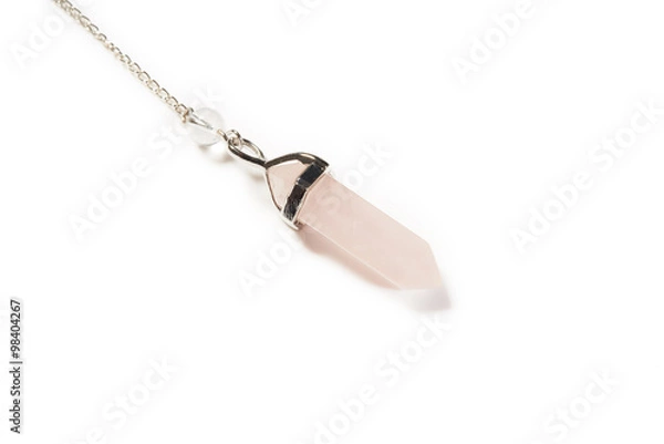 Fototapeta Pink crystal pendulum