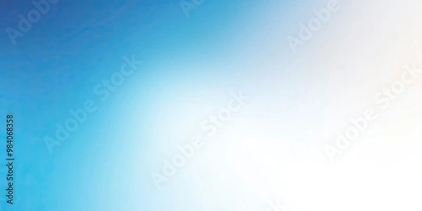 Obraz Bluured blue colorful gradient background with noise texture effects. Gradient mesh backdrop