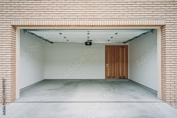 Obraz empty garage with door