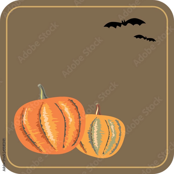 Obraz Halloween greeting card