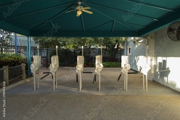 Obraz Turnstile entrance to a theme park