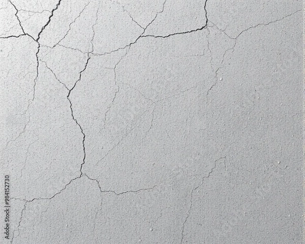Fototapeta Rough concrete texture with fine cracks and light shadows, urban decay look.