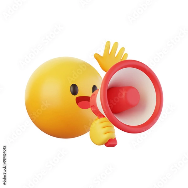 Fototapeta 손동작이 있는 3D 이모지 아이콘