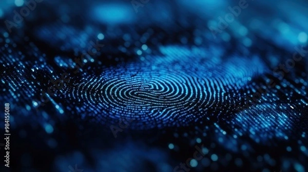 Obraz Advanced biometric security protocols using fingerprint scanning for robust user authentication online banner