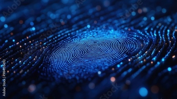 Obraz Next-gen fingerprint scanning technology enhancing data protection in cloud-based financial transactions banner