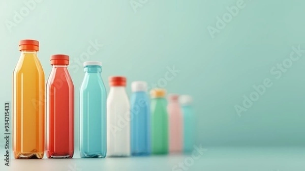 Fototapeta A timeline of a product???s lifecycle with a focus on its return and recycling process.