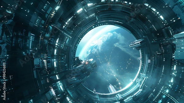 Fototapeta future spacecraft