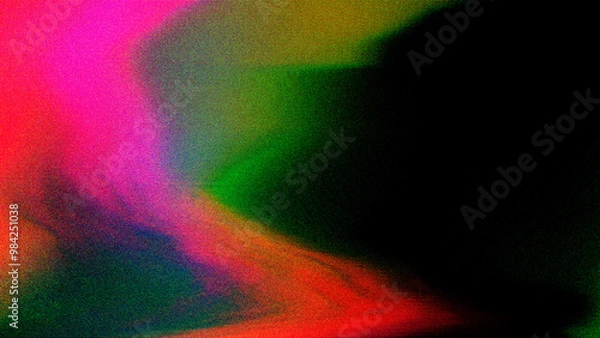 Fototapeta Digital grain texture overlay effect. Visual video effects stripes background,  Glitch noise static television VFX.