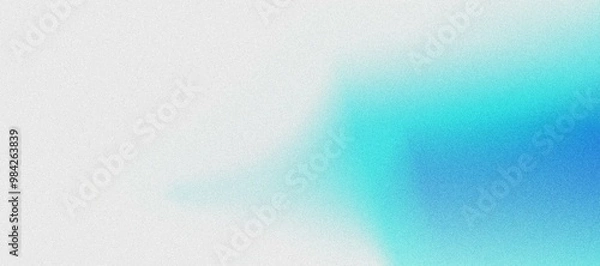 Fototapeta Soft and Subtle Gradient with Textured Noise and Glow - 8K Quality, Blue Color
