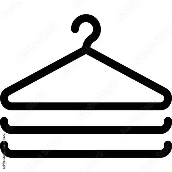 Fototapeta Simple vector icon clothes rack