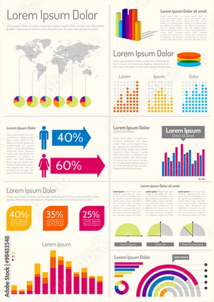 Fototapeta Infographic Layout  
