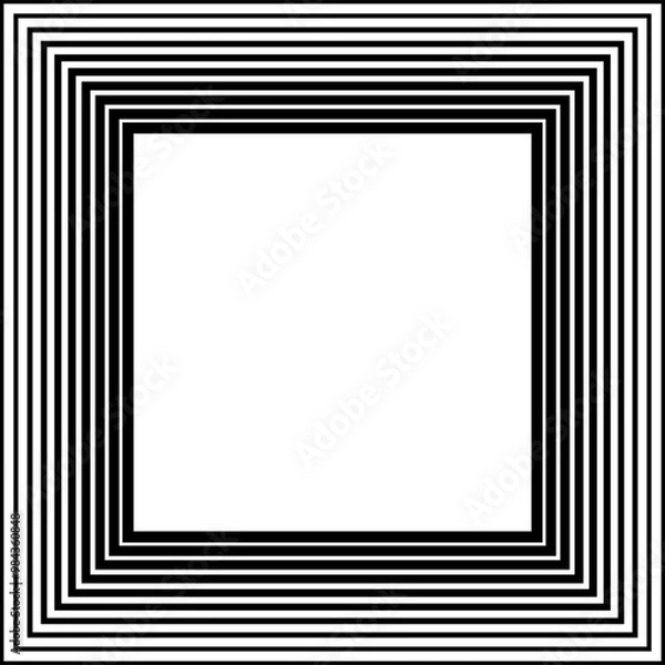 Fototapeta Dynamic square line. Geometric elements logo, icon