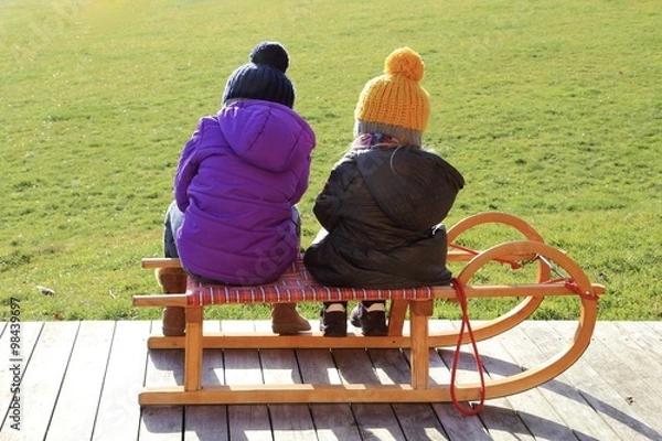 Obraz warten auf Schnee