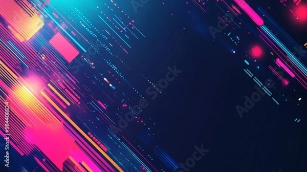 Fototapeta High-Tech Background for Cyber Monday Promotions
