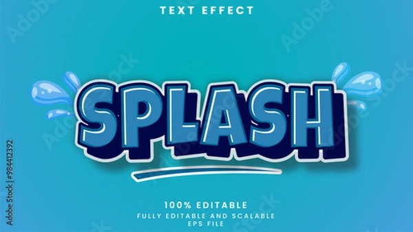 Obraz Splash editable text effect	