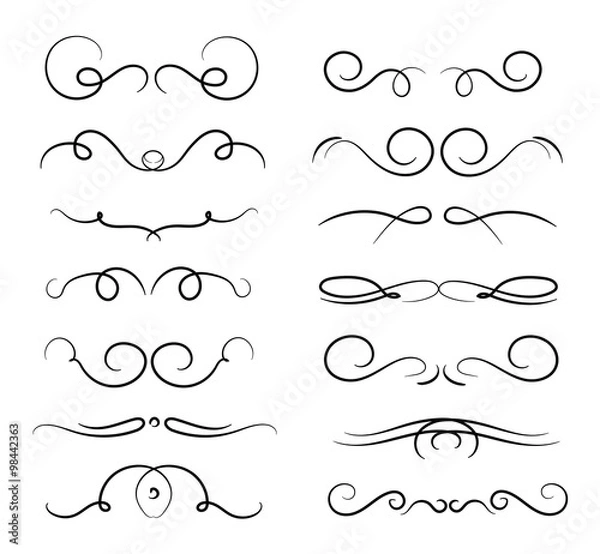 Fototapeta Hand drawn elements