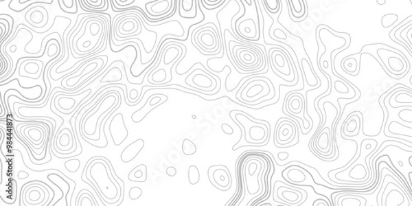 Obraz Topographic map background. Geographic abstract patterns grid. The topo contour map with stylized height.