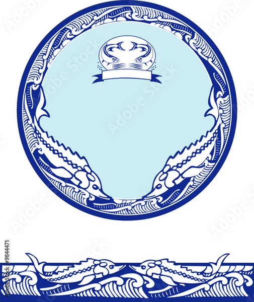 Obraz Two fiches in waves