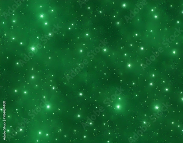 Fototapeta Green glitter texture seamless pattern background