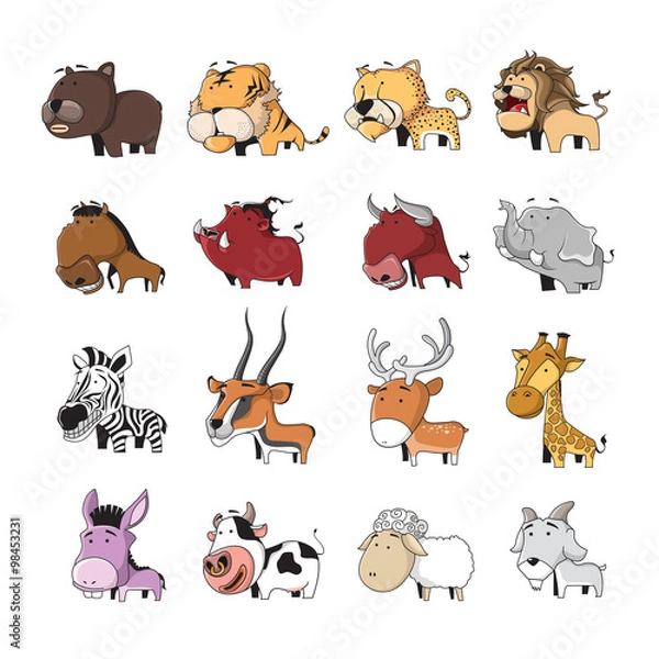 Fototapeta animal set 5