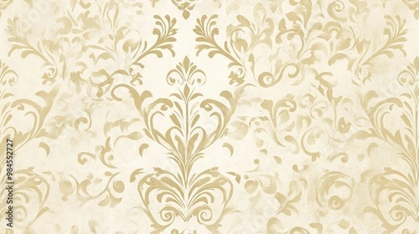 Fototapeta Cream backdrop featuring ornamental design