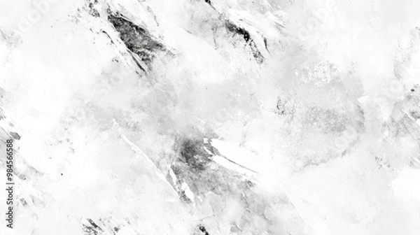 Fototapeta White Monochrome Form Ice Watercolor Artwork Snow Themed Canvas Retro Sketch Illustration Frost Inspired Grunge Rustic Cool Silk Texture Glowing Dyed Abstract Art Gray Dyed Fabric Composition